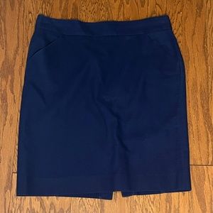J. Crew The Pencil Skirt in Navy